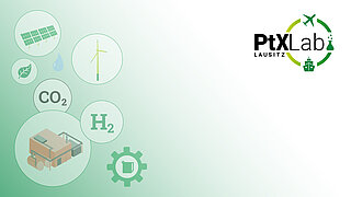 Illustration zeigt Titelbild für den Erklärfilm des PtX Lab Lausitz.